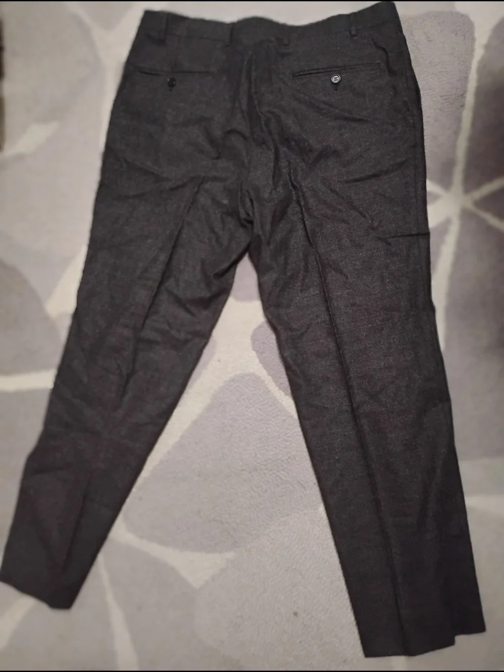 Canali Men's Charcoal Black Dress Pants